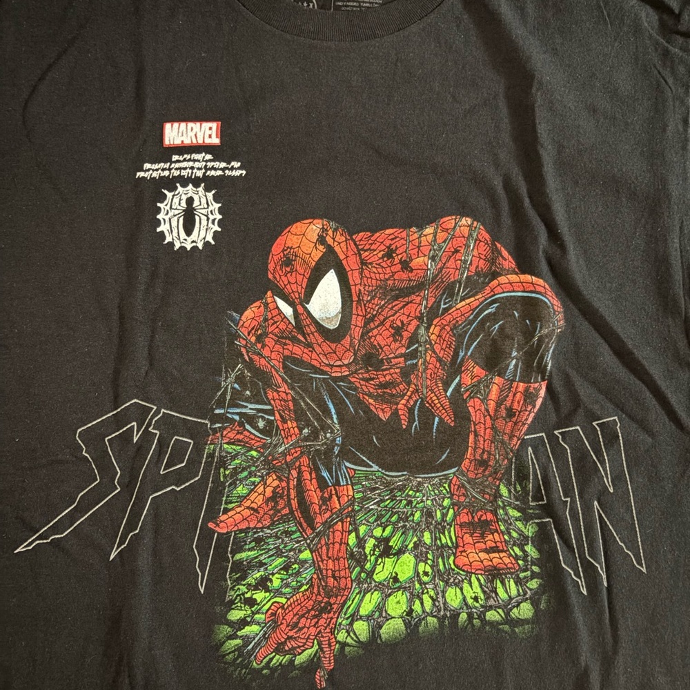 Marvel CVLA Black Spider-Man Graphic Tee